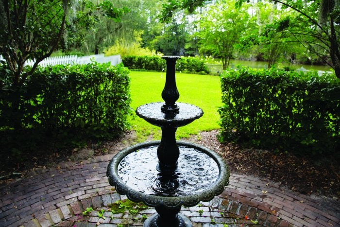 Fountains come in a variety of sizes, letting you choose what works for your yard's size. (Photo by Mike Fender)